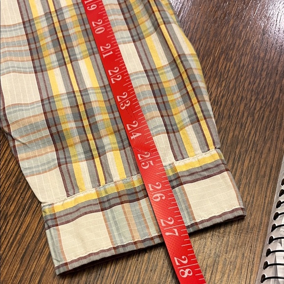 Patagonia Men's Yellow and Brown Plaid Shirt XXL - Picture 10 of 10